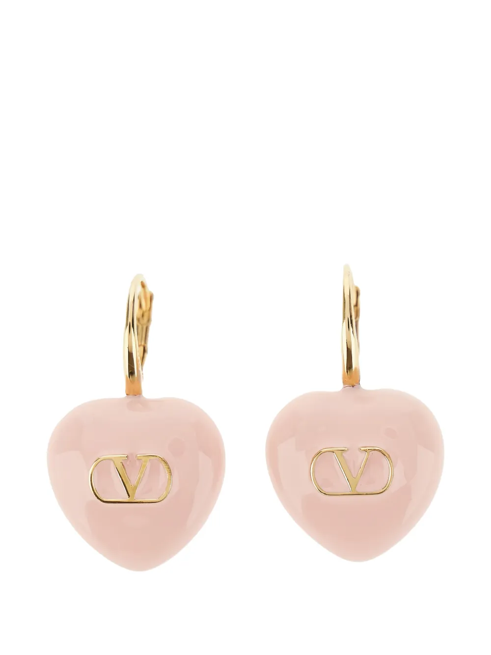 

Серьги с логотипом в форме сердца Valentino Garavani, розовый
