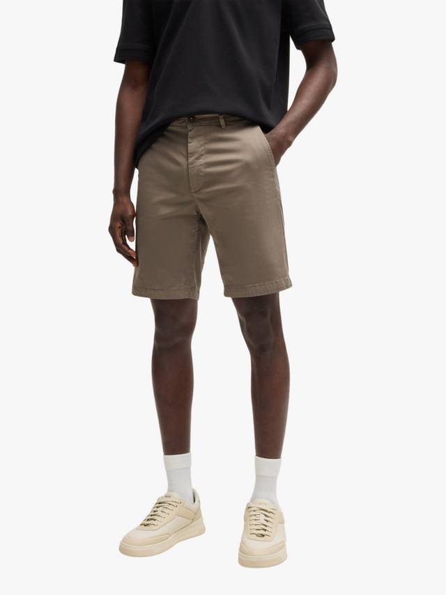 

Облегающие шорты HUGO BOSS, цвет Open Beige