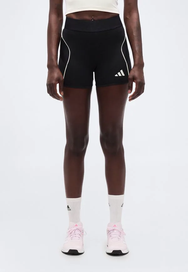 Леггинсы для байкеров на стадионе Adidas Sportswear, Black/Off White