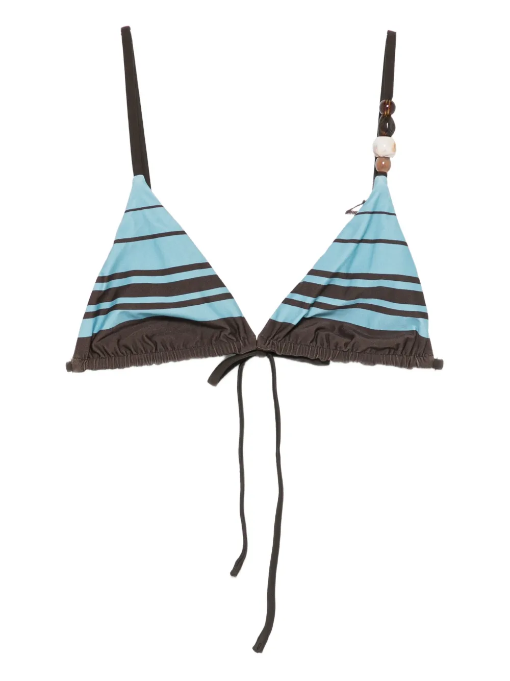 

Полосатый топ с бисером Sir., синий