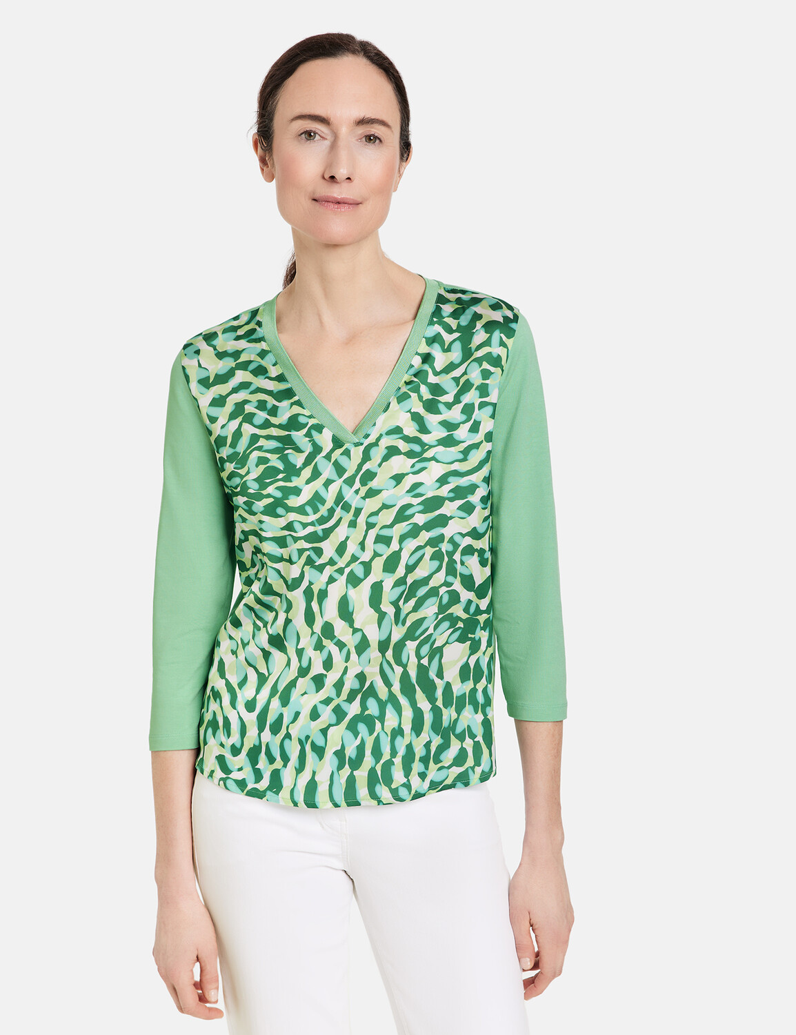 

Футболка Gerry Weber 1/2 Arm, цвет Grün Druck