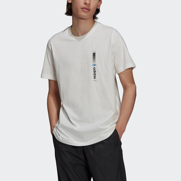 Футболка originals symbol tee casual sports breathable short sleeve white Adidas, белый — фото 2