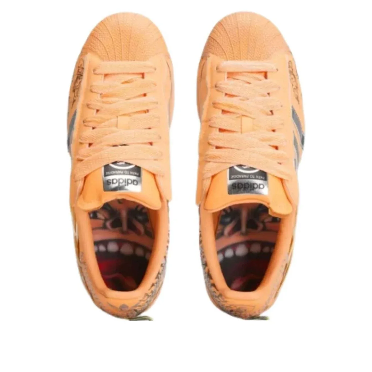 Кроссовки Adidas Hellstar Superstar II 'Hazy Orange Silver Metallic Core Black' — фото 3