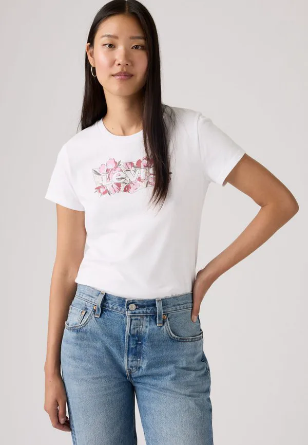 Идеальная футболка с принтом Levi'S, Bright White