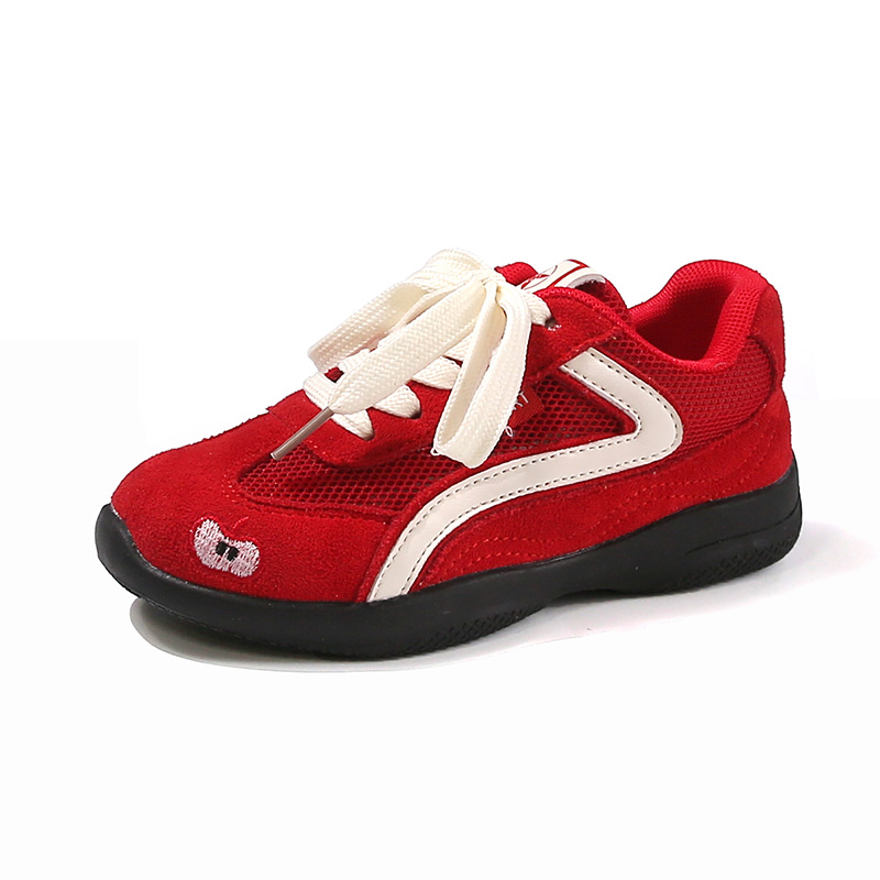 

Нескользящие низкие детские кроссовки для повседневной носки. Для детей от 3 до 7 лет. TONYBEAR, красный