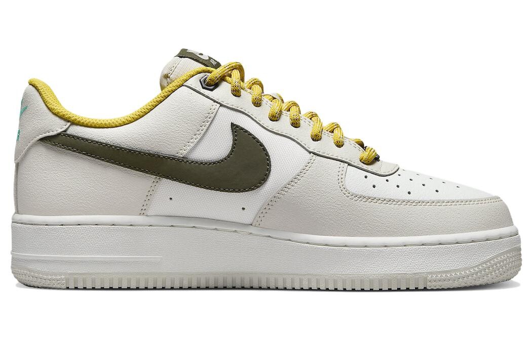 Мужские кроссовки для скейтбординга Nike Air Force 1 Low, Белый/Зеленый — фото 2