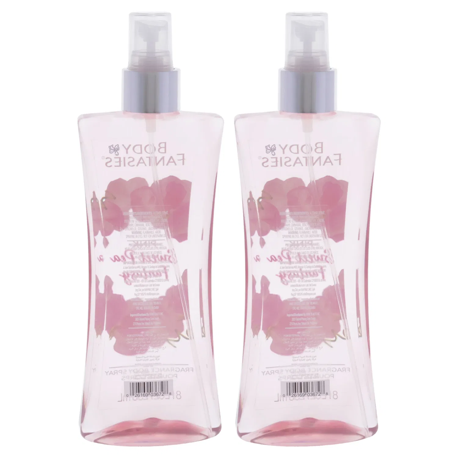 Спрей для тела Pink Sweet Pea Fantasy от Body Fantasies для женщин - 237 мл - упаковка из 2 штук — фото 2