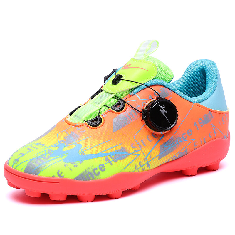 Детские футбольные бутсы Kids Low-top Blue/Black Binary, цвет Orange — фото 2