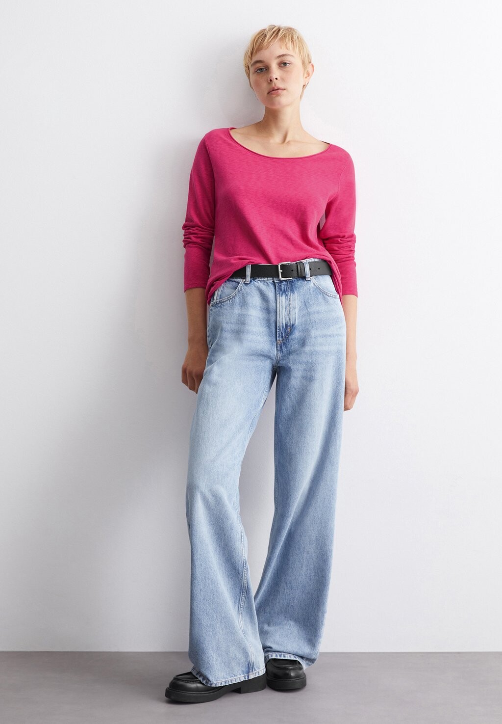 

Топ с длинными рукавами ROLLED NECKLINE Marc O'Polo DENIM, розовый