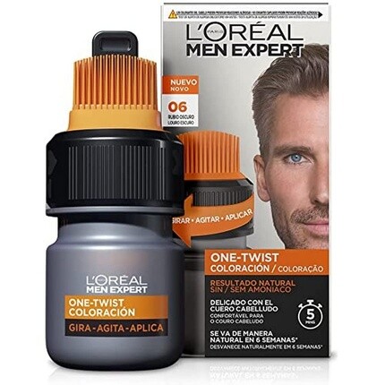 

L'Oreal Paris Men Expert One-Twist Краска для волос №6 Светло-каштановый коричневый, 50 мл