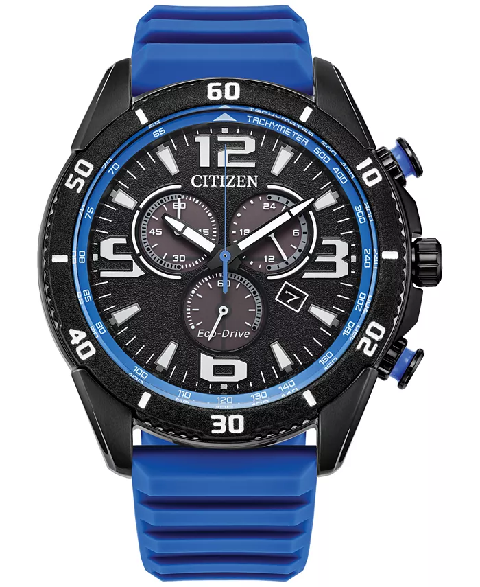 

Мужские спортивно-повседневные часы Brycen с синим силиконовым ремешком, 44.8 мм Citizen