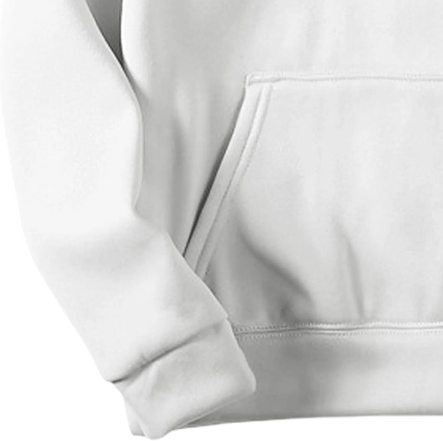 Худи мужское унисекс с капюшоном, Polyester, белый — фото 3