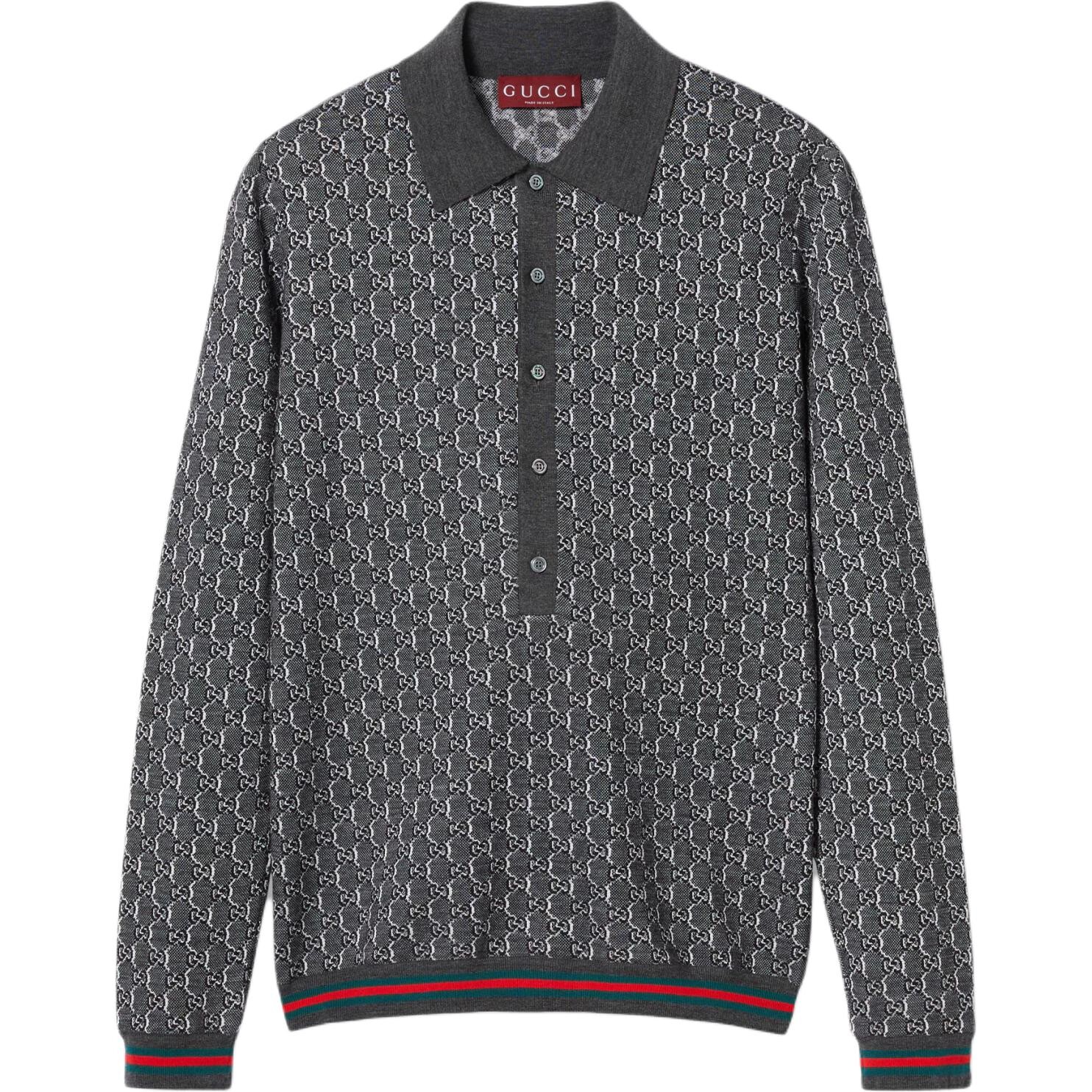 

Рубашка поло мужская серая Gucci, серый