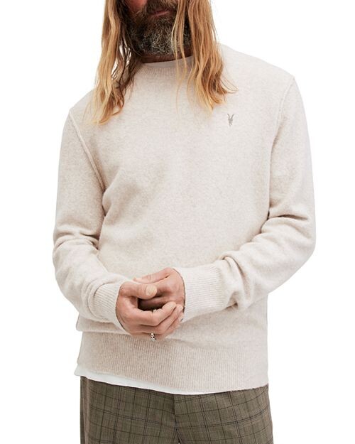 

Свитер стандартного кроя с круглым вырезом Statten ALLSAINTS, цвет Ivory/Cream