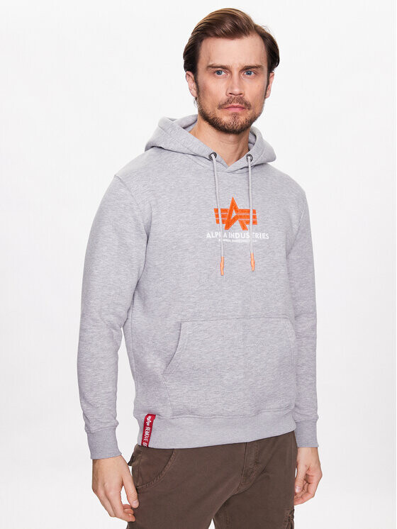 

Толстовка обычного кроя Alpha Industries, серый