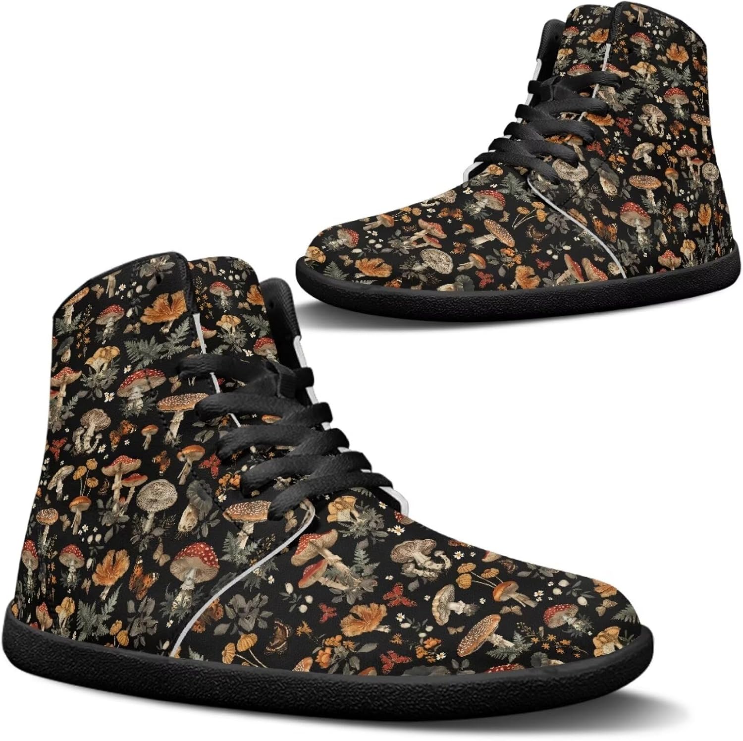 

Высокие повседневные обувь из искусственной кожи с широкой носочной частью, противоскользящие кроссовки на шнуровке, спортивная и рабочая обувь Goronwyfloyd, Raibow Stripes and Heart