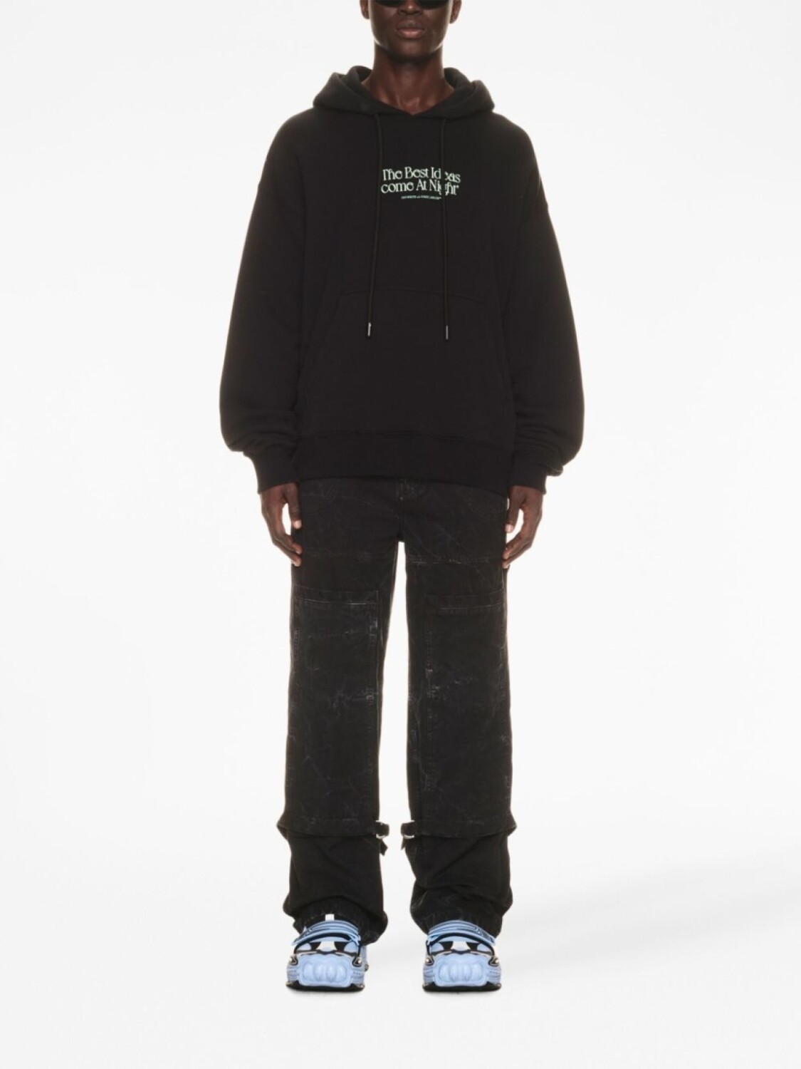 

Off-White худи Best Ideas с надписью, черный