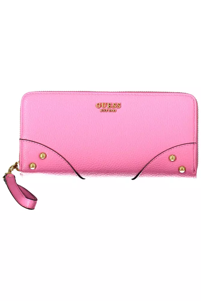 

Розовый полиэтиленовый женский кошелек Guess Shoes