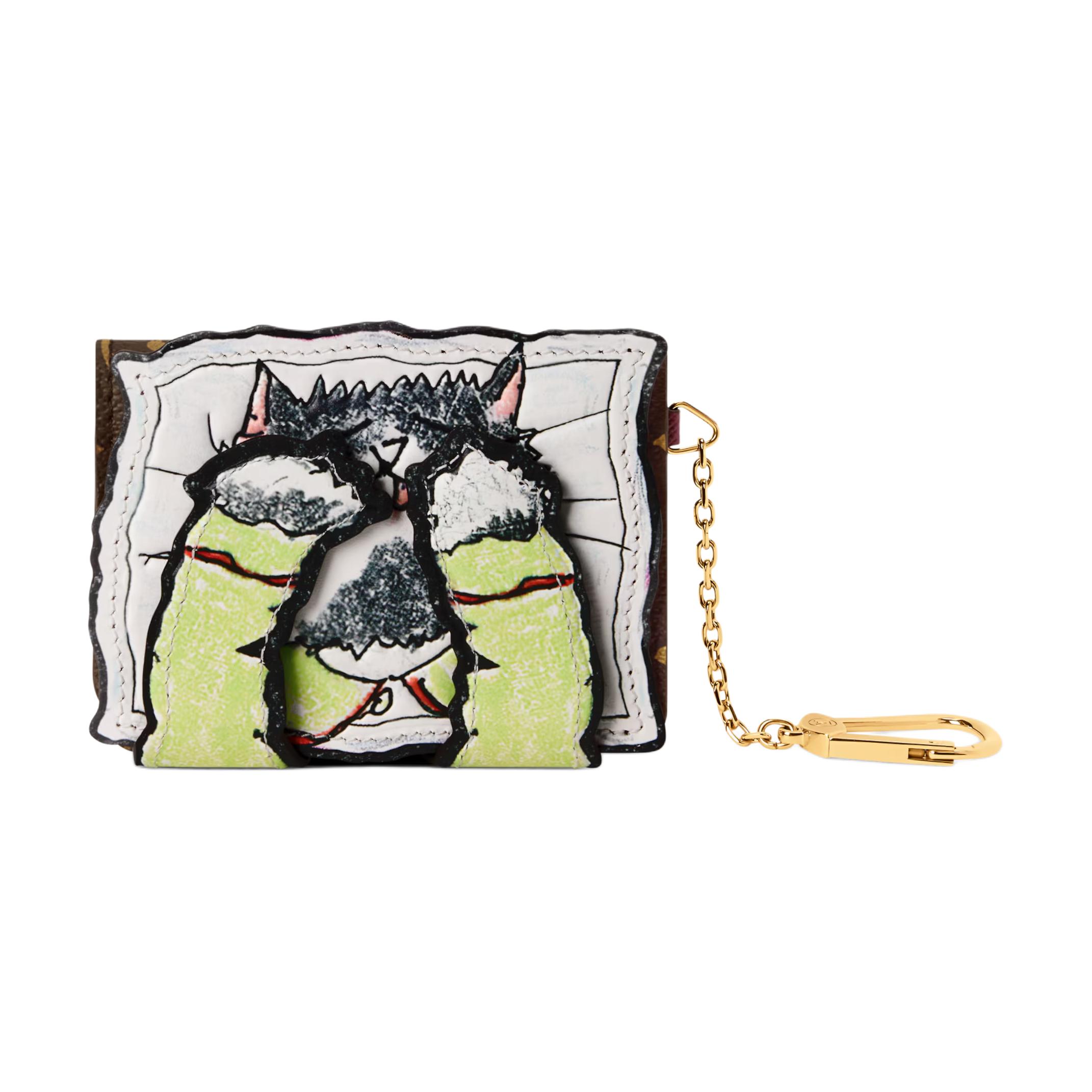 

LOUIS VUITTON Кошелёк из телячьей кожи для женщин Grace Coddington Catogram