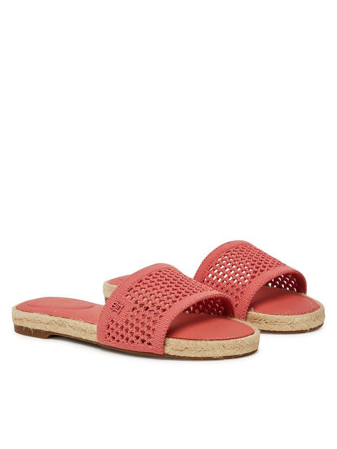 Эспадрильи Knit Mesh Espadrille Flat Sandal FW0FW08744 Tommy Hilfiger, красный — фото 2