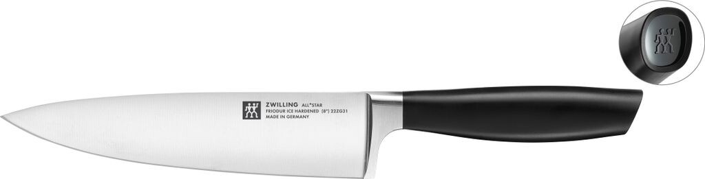 Набор ножей самозатачивающихся Zwilling All Star, 7 предметов, антрацит/черный глянцевый — фото 4