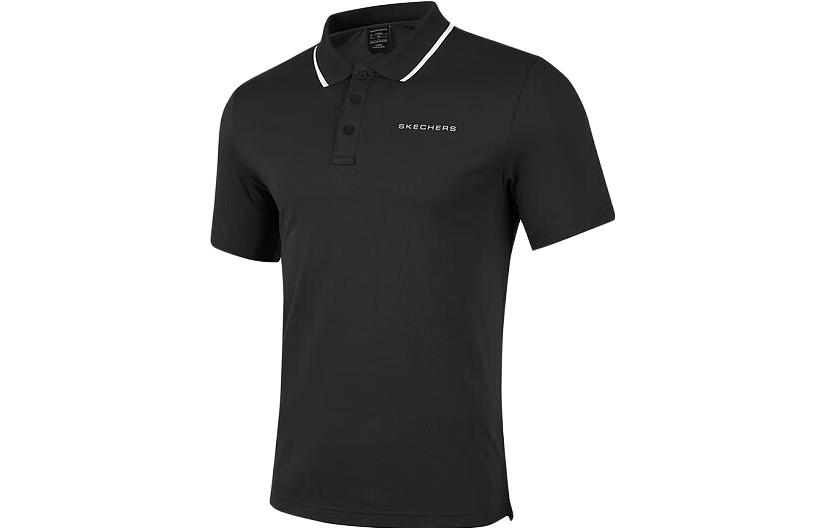 

Поло угольно-черное Skechers, черный