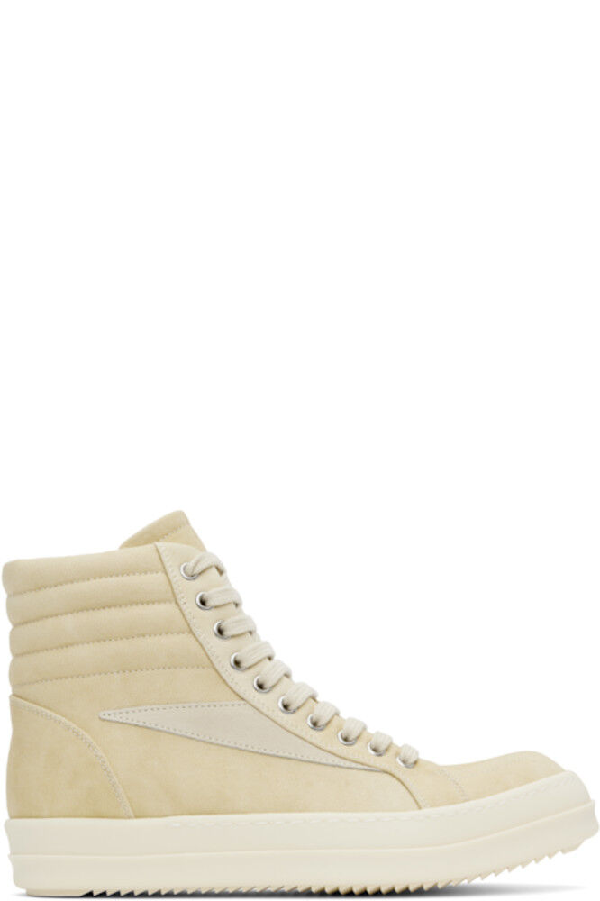 

Бежевые высокие кроссовки Hollywood Vintage Rick Owens DRKSHDW