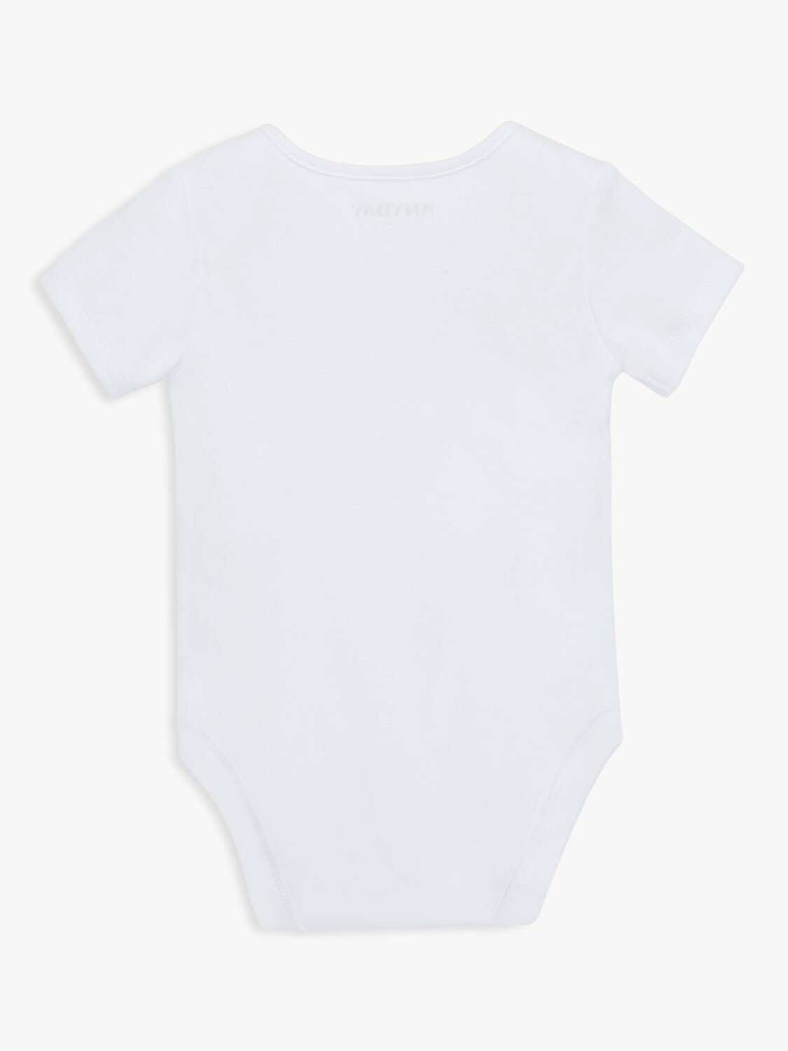 Детские боди с короткими рукавами John Lewis Anyday, 7 шт., белые — фото 3