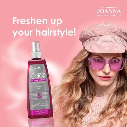Ultra Color Розовый спрей-ополаскиватель для светлых и светлых волос 150 мл, Joanna — фото 2