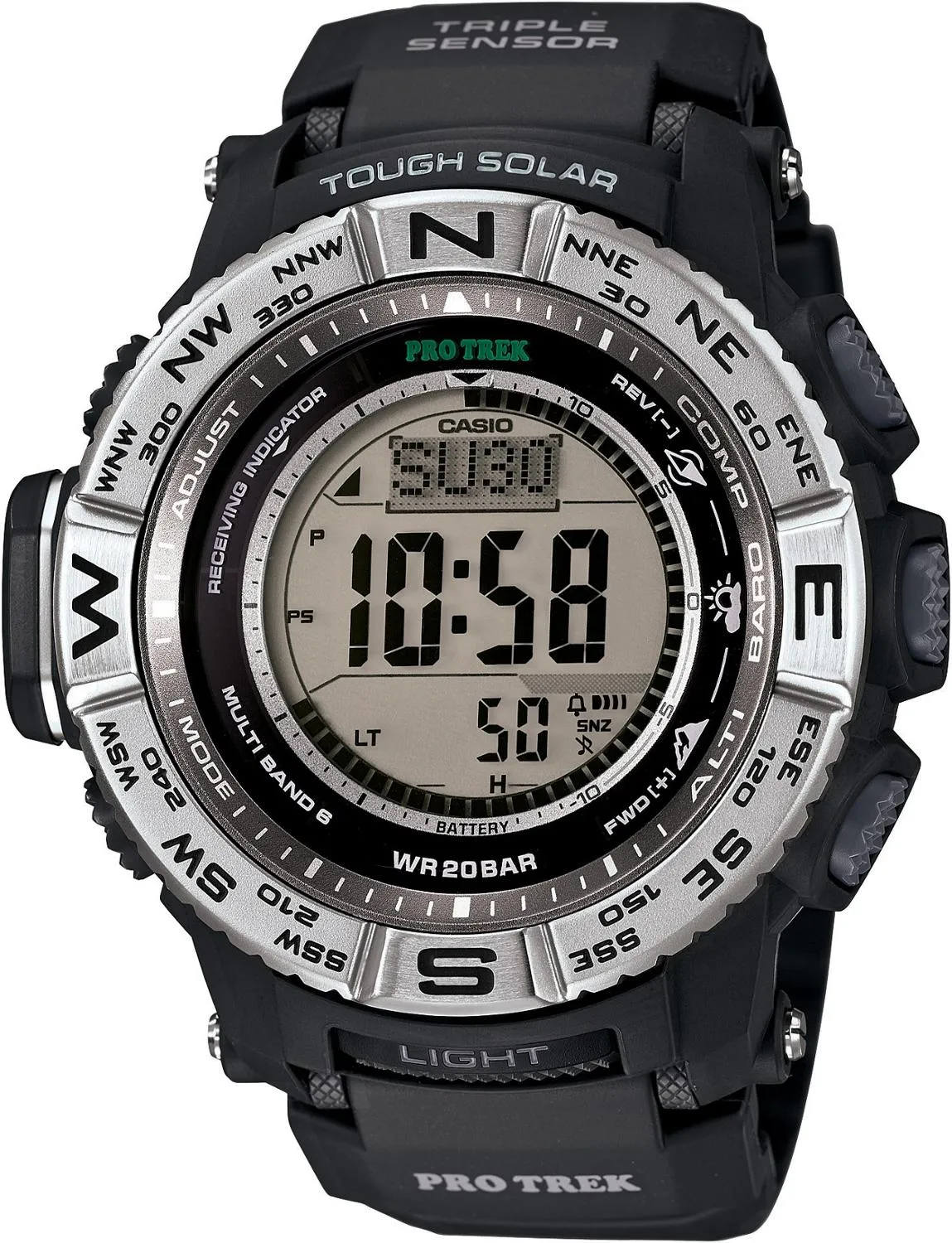 

Многофункциональные часы Pro Trek PRW3500-1 Casio, Black