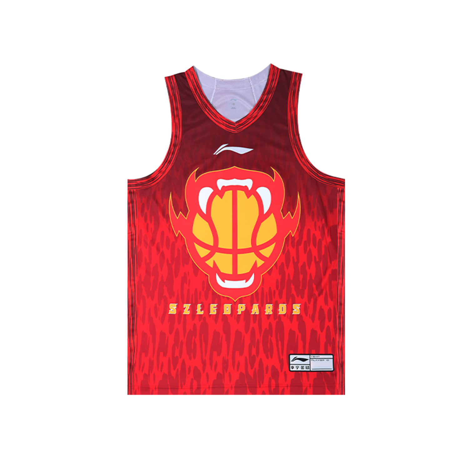 

Баскетбольная майка LiNing CBA Collection Fan Edition 25 26 Season, Shenzhen Marco Polo Unisex, classic version-empty board