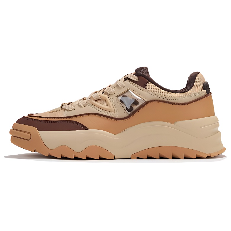 

361° Скользостойкие износостойкие низкие кроссовки для скейтбординга мужские yellow brown