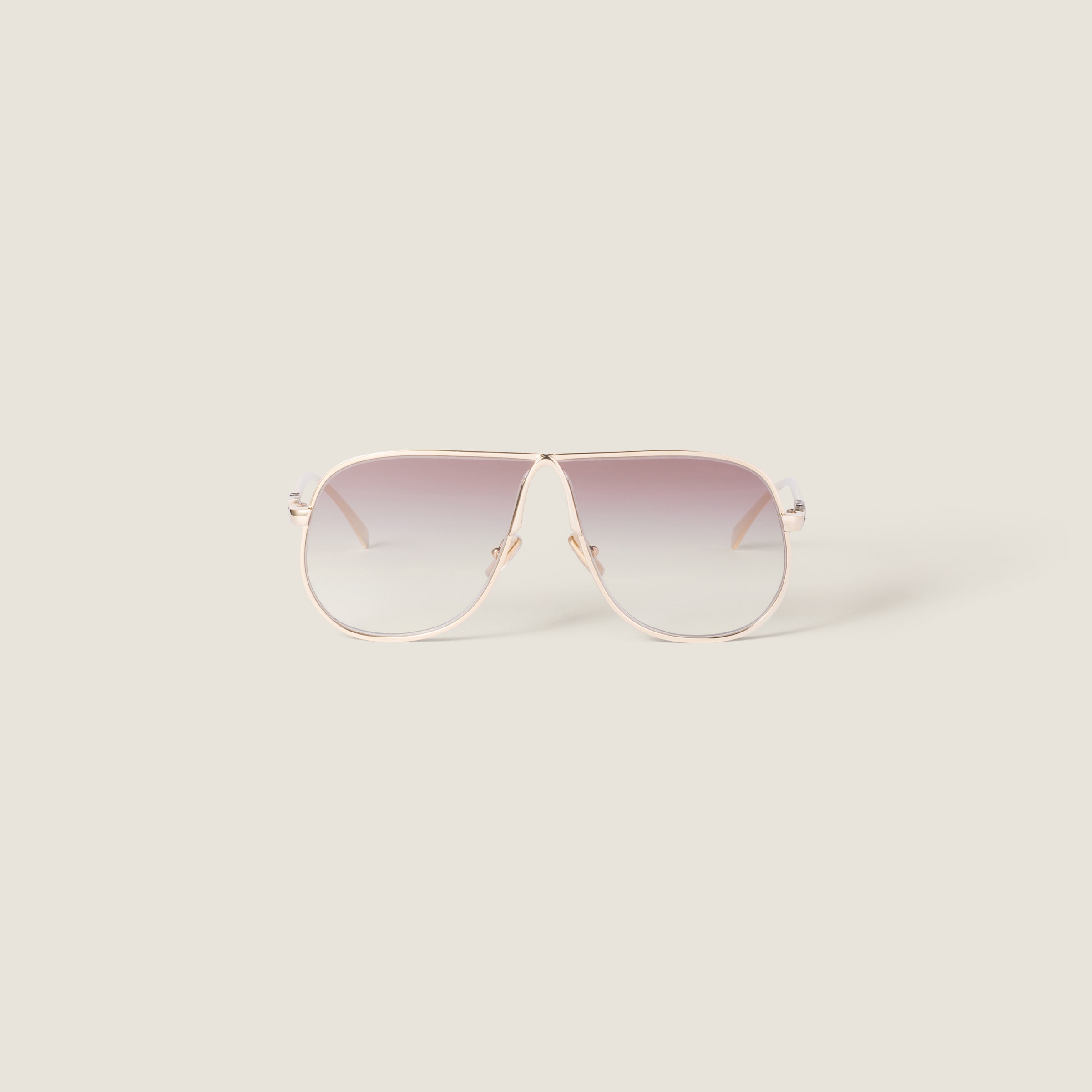 

Солнцезащитные очки miu ombre MIU MIU, кофейные линзы с серебристым градиентом