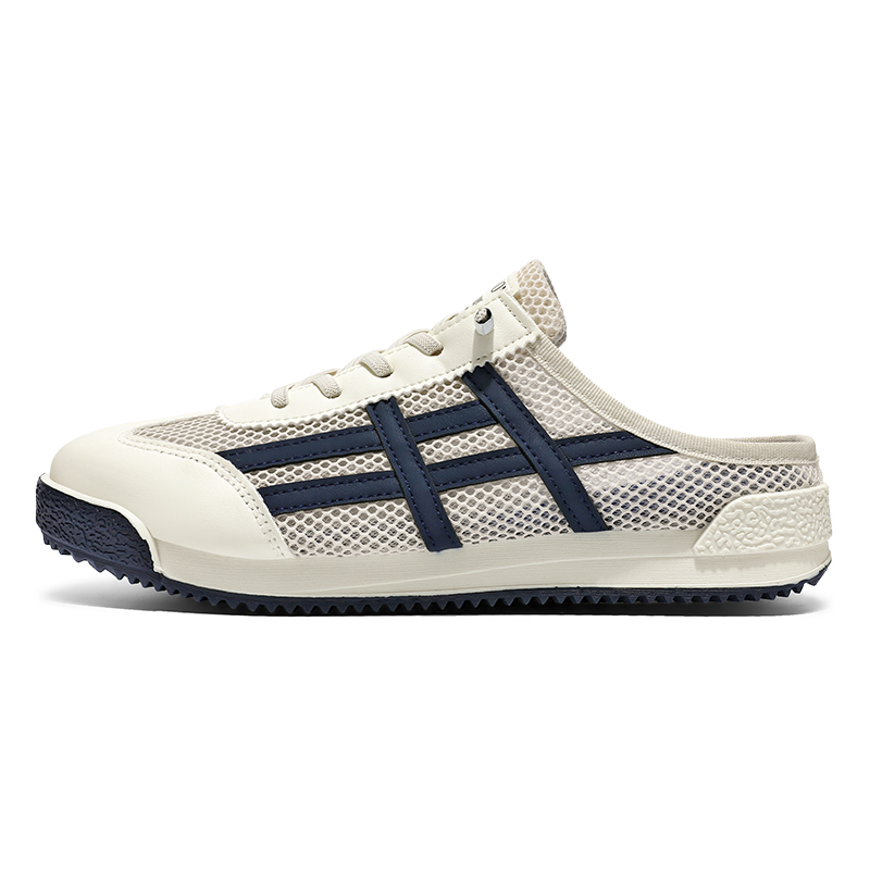 

Износостойкие низкие повседневные кроссовки для детей Izumi Chiryū, бежевый/синий