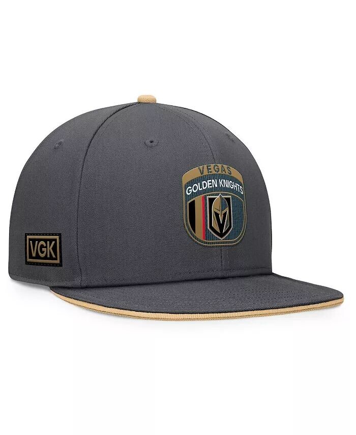 

Мужская темно-серая кепка Snapback для драфта НХЛ 2024 Vegas Golden Knights Fanatics, серый