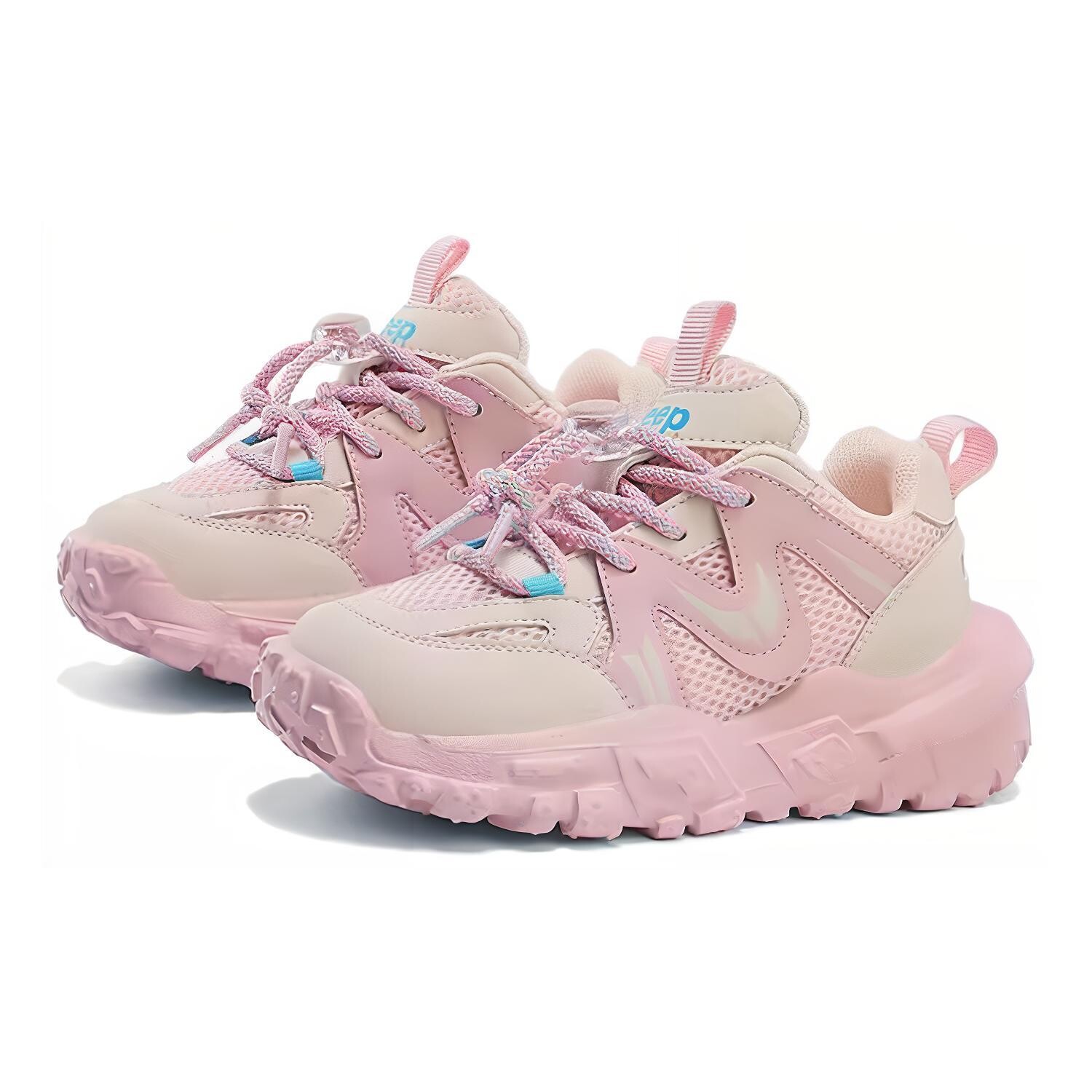 Кроссовки Jeep Kids Lifestyle Shoes Kids Low-top Platinum Violet/Coconut Milk/Volt/Sail, белый/фиолетовый — фото 2
