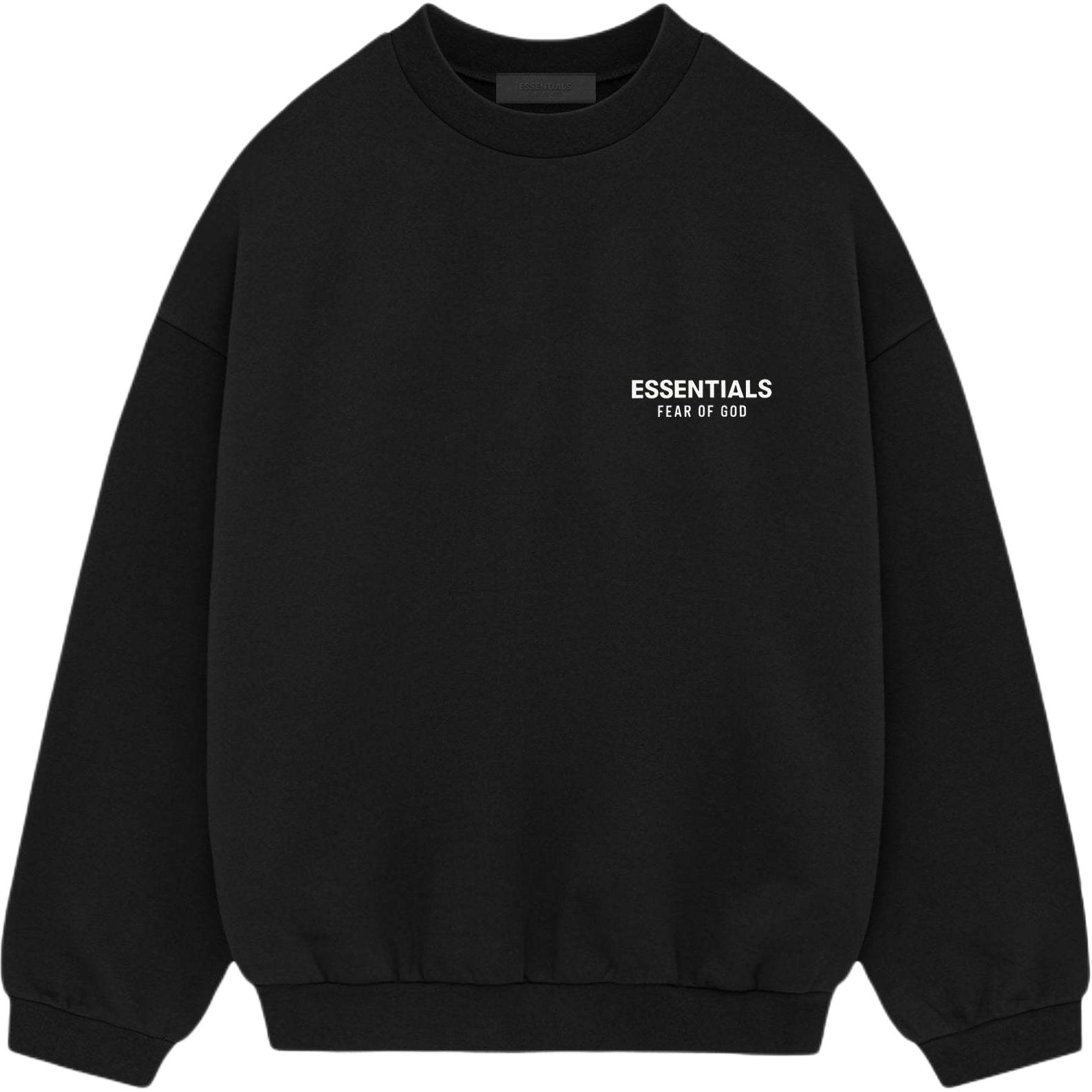 Флисовая водолазка FW24 Fear Of God Essentials, Метеоритный черный/Черный — фото 3