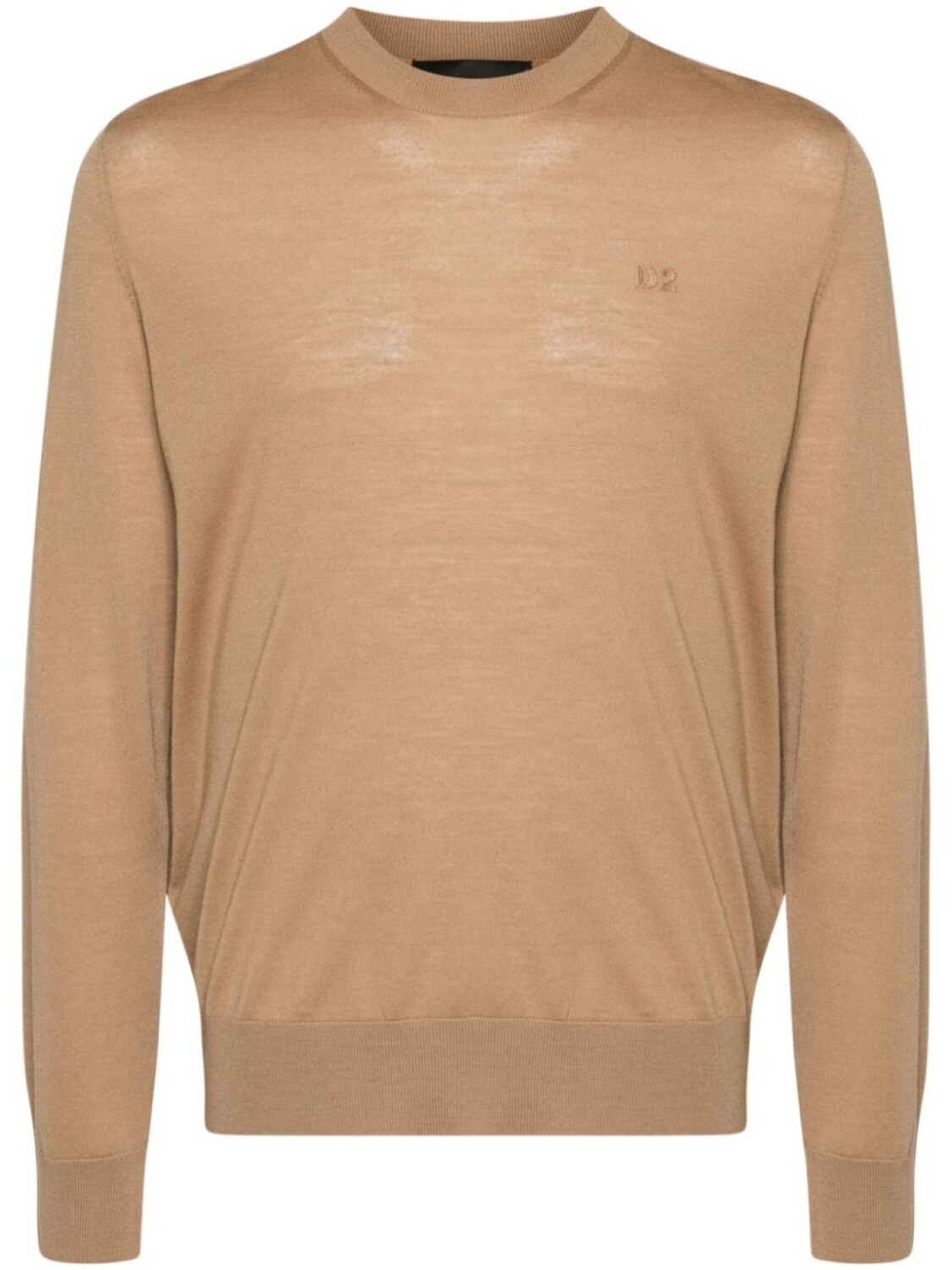 

Dsquared2 джемпер из натуральной шерсти с круглым вырезом DSQUARED2, нейтральный цвет