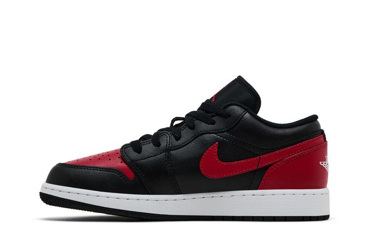 Кроссовки Air Jordan Air Jordan 1 Low GS 'Bred', красный — фото 4
