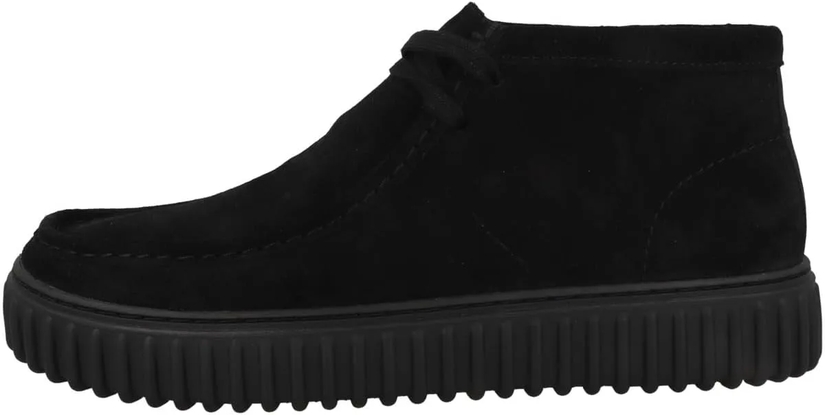 Мужские кроссовки Clarks Torhill Hi, яркие, черные
