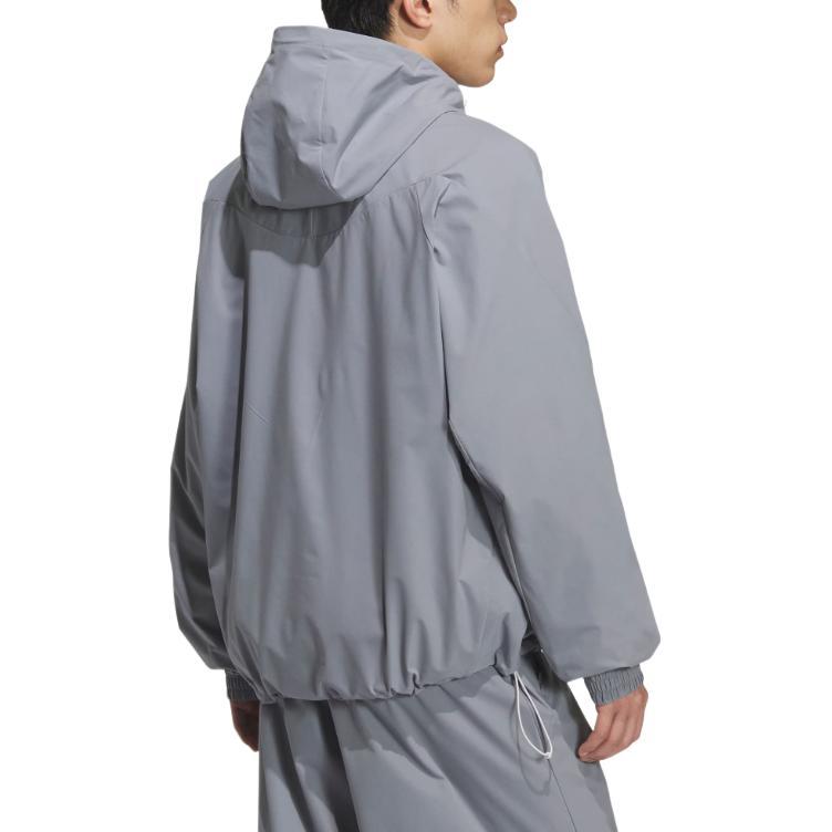 Adidas Куртка мужская стиль SS25 тканая, Gray — фото 3
