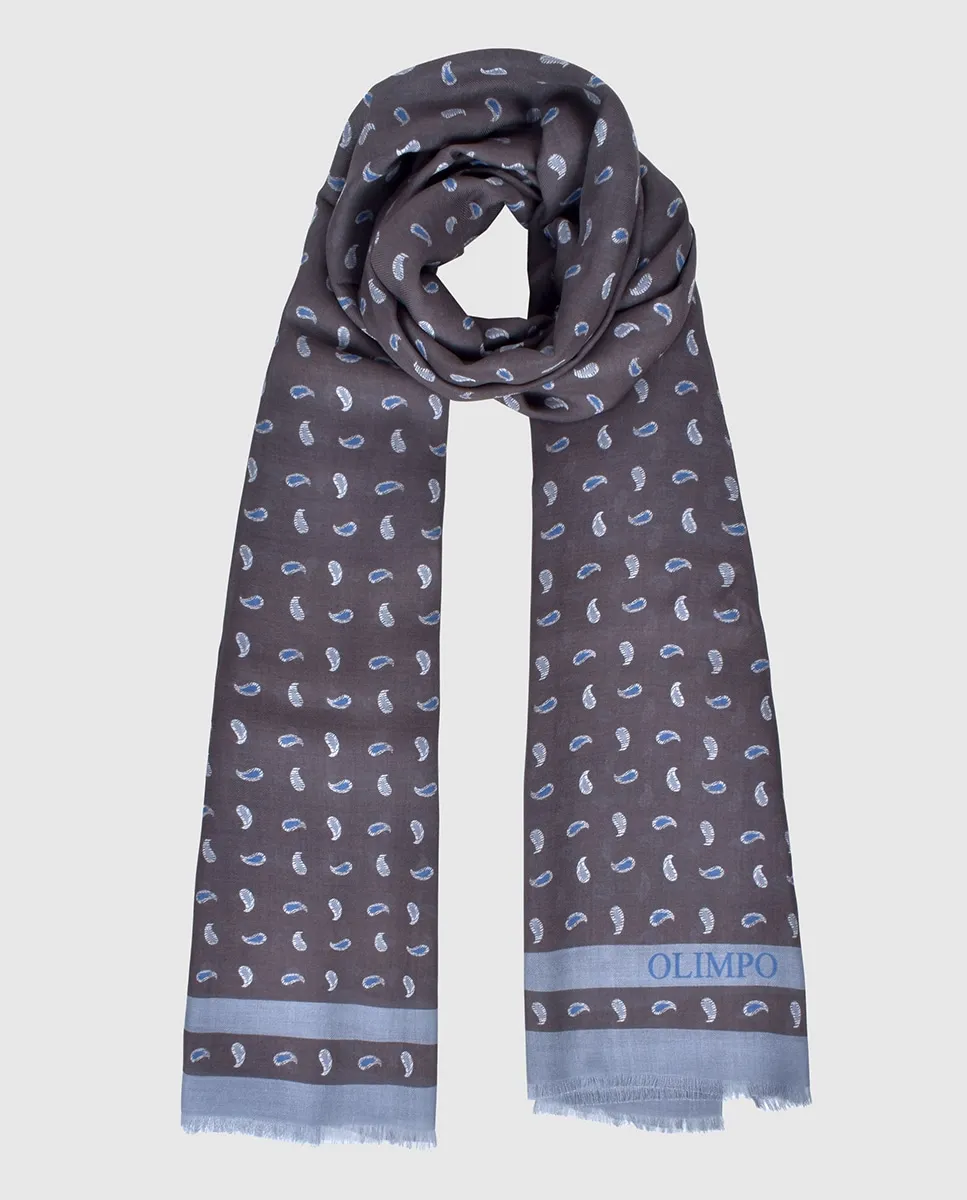 

Мужской шарф из модала Miguel Bellido, коричневый