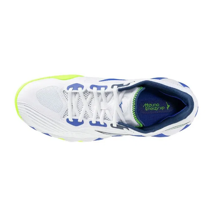 Теннисные кроссовки «Wave Enforce Tour 2 AC» от Mizuno, White X Blue (20) — фото 4