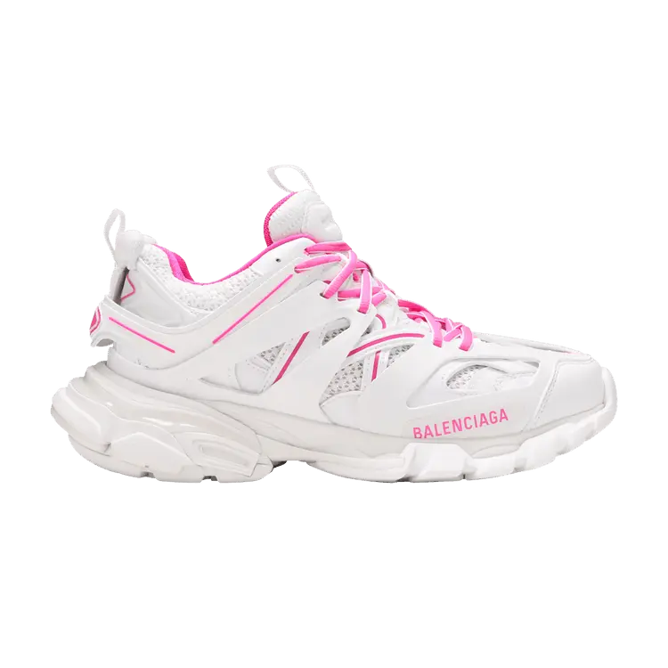 Кроссовки Balenciaga Balenciaga Wmns Track Sneaker 'White Fluo Pink', белый