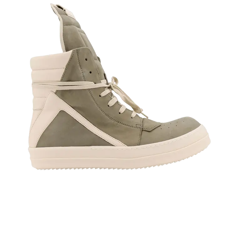 

Кроссовки Rick Owens Hollywood Geobasket High Celadon Milk, зеленый