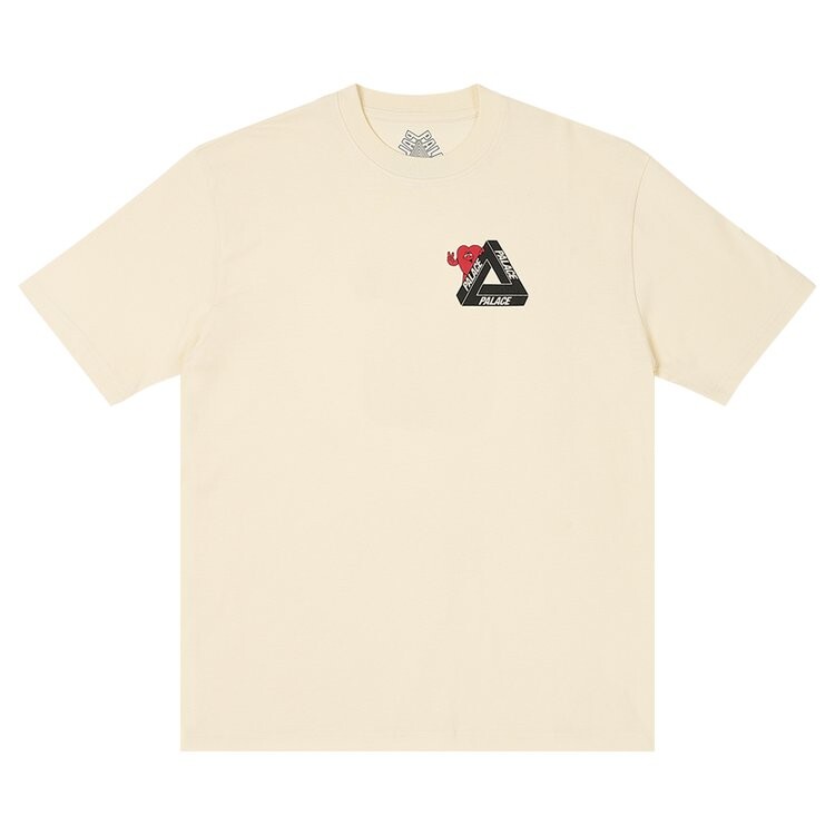 

Футболка Palace Tri-Hearts 'Soft White', белый