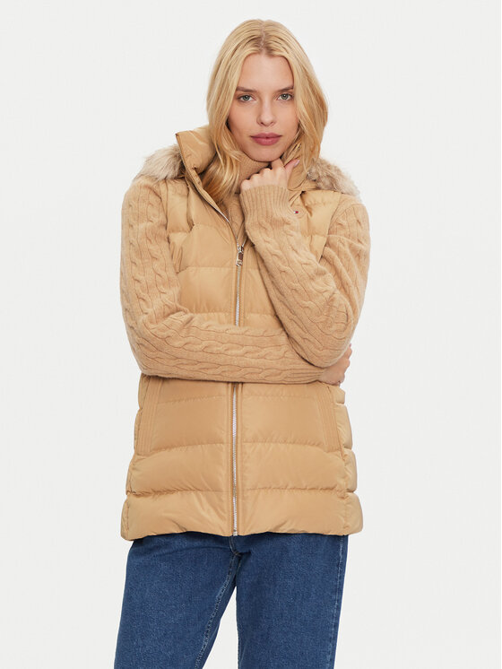 

Утепленный жилет regular fit Heritage WW0WW43634 Tommy Hilfiger, бежевый