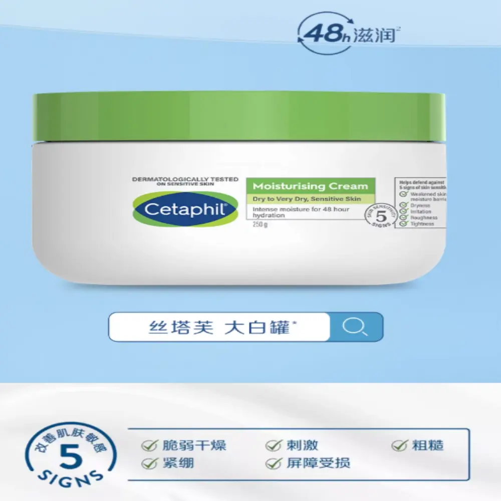 Набор для тела Cetaphil: крем увлажняющий, 250 г + крем, 85 г — фото 4
