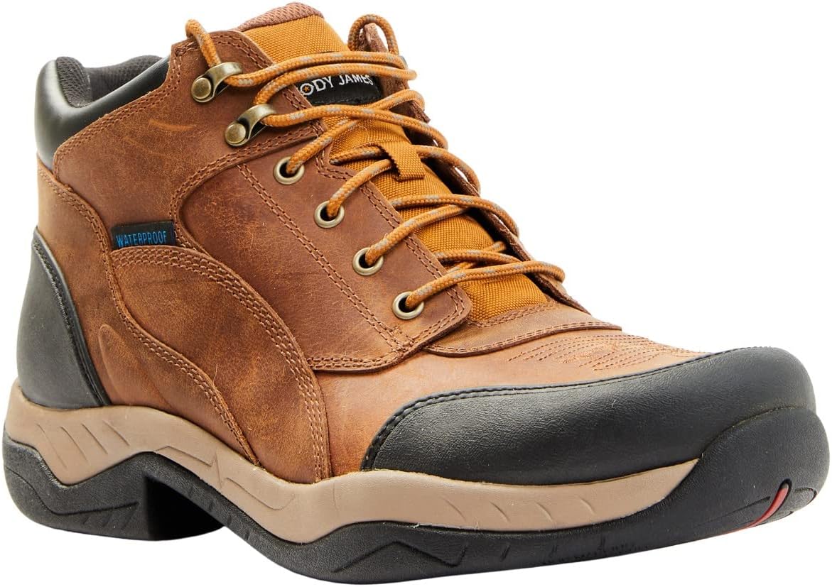 

Мужские походные ботинки Cody James Endurance Palace с шнуровкой, водонепроницаемые, мягкие, 13 см - Bcj0wr0w57, коричневый