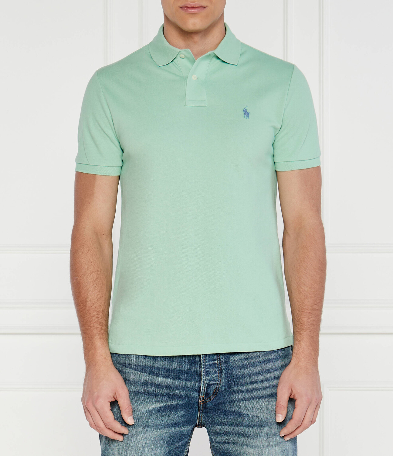 

Поло POLO RALPH LAUREN Slim Fit, цвет menta